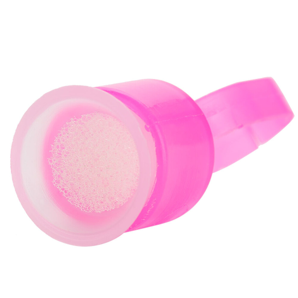 Disposable Tattoo Ink Ring Cups 100Pcs with Sponge, Red, Adjustable 4x1.5cm