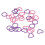 32 piezas de corazón redondo rosa y morado para el hogar 5