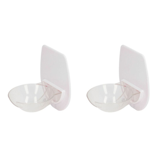 2Pcs Shower Wine Holder Transparent Plastic Simple 2