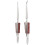 2Pcs Lock Tweezer Fixed Jewelry Soldering Pointed 2