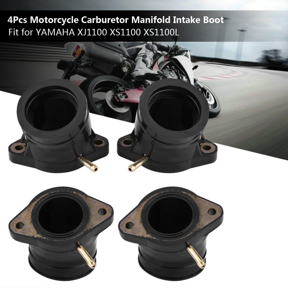 Motorcycle Intake Adapter Boot For Yamaha Xs1100 Xs1100l 4Pcs Carburetor Joint 9361362784030