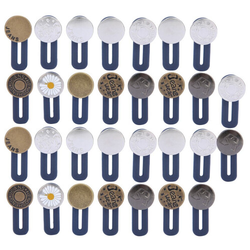 30 stuks draagbare tailleverlengers met afneembare knop