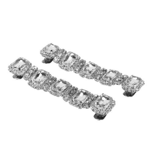 2 Stück Strass-Schuhschnallen, modisch und funkelnd 2