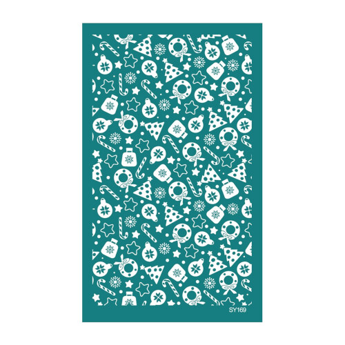 Christmas Theme Silk Screen Stencils Reusable Earrings-SY169