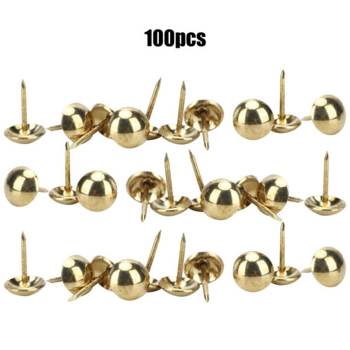100 Stück Polsternägel aus antikem Messing