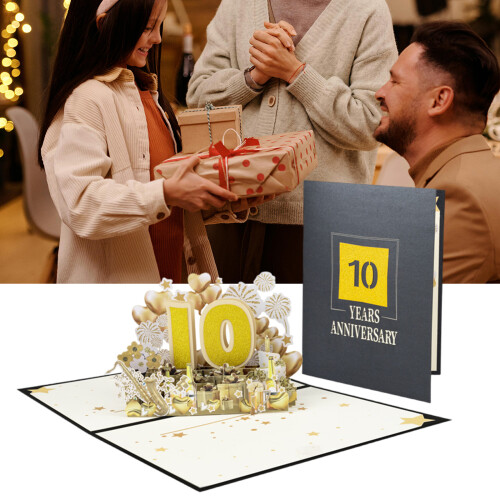 Unique 3D Anniversaries Greeting Card Elegant 3D Popup-90 1