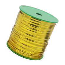 Cinta para adornos de fiesta, metálica brillante, 400 yardas para decoración reutilizable, cinta dorada para envolver regalos, fácil de rizar para