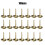 100 Stück Polsternägel aus antikem Messing 3
