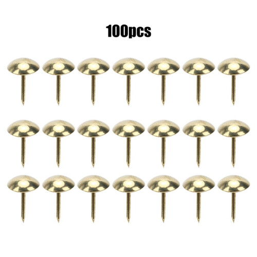 100 Stück Polsternägel aus antikem Messing 1