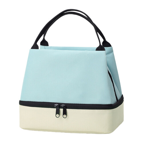 Sturdy Oxford Fabric Lunch Storage Case with Two Distinct-Blue