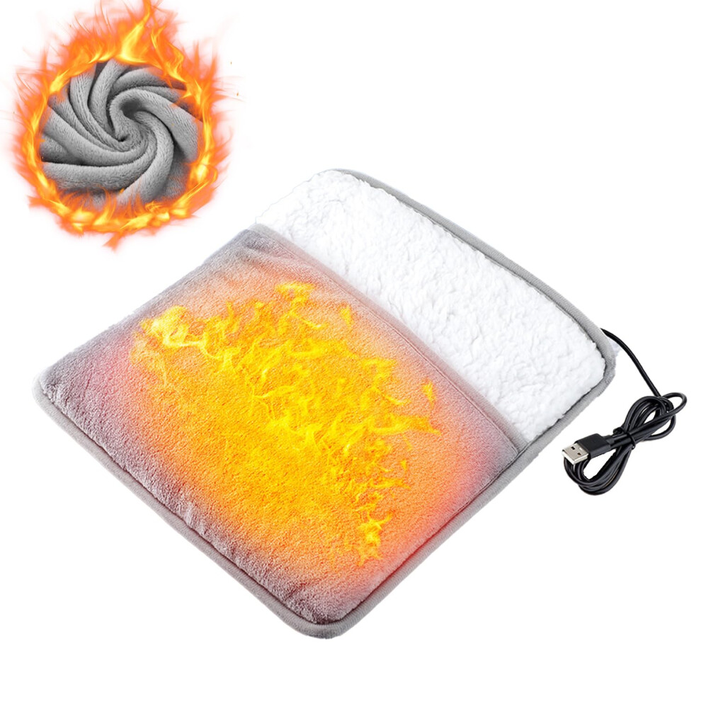 Electric Foot Warmer Washable USB Powered TwoPack Foot Warmer Pad With Adjustable Heat Levels And Fast Heating