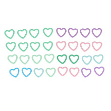 40PCS Heart Shaped Stitch Markers Metal Crochet