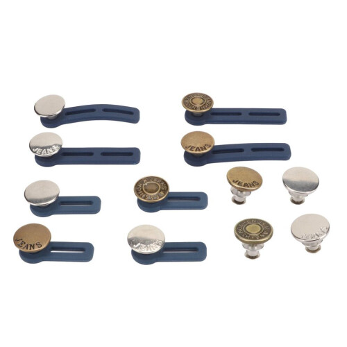 12Pcs Pants Button Extender Detachable Alloy Soft