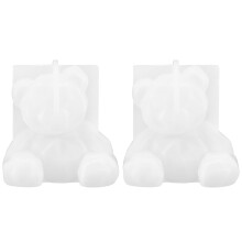 Forma z żywicy epoksydowej Bear3D, forma silikonowa z żywicy epoksydowej do wyrobu świec, dekoracja kuchni, ciasto, fondant, zestaw do