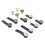 12Pcs Pants Button Extender Detachable Alloy Soft 4