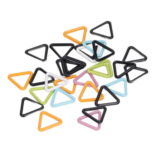 30 marcadores de punto de metal con patrón triangular brillante 2
