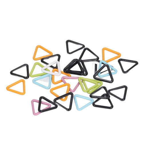 30 marcadores de punto de metal con patrón triangular brillante 1