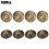 100Pcs 16 x 13mm Bubble Nail Chrysanthemum Pattern 2