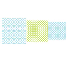 300 marcadores de punto de color O Shape Knit