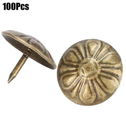 100Pcs 16 x 13mm Bubble Nail Chrysanthemum Pattern 2