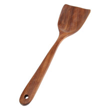 Colher de madeira resistente ao calor, segura para panelas antiaderentes, espátula de madeira natural para utensílios de cozinha ecológicos,