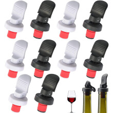 Tappi decorativi in silicone per vino, tappo riutilizzabile facile da usare per bottiglie di vino, tappo per bottiglia di vino dal design creativo