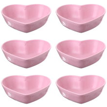 Mini cuencos con forma de corazón, pequeños platos para postres y aperitivos, platos de ensalada, guarnición para sushi, aperitivo de frutas,