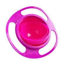 Bol giroscopic cu rotație la 360 de grade și capac, design anti-scurgere sigur pentru mașina de spălat vase, bol rezistent la scurgeri, bol de
