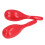 2Pcs Music Maracas Oval Shaped Plastic Hand 3