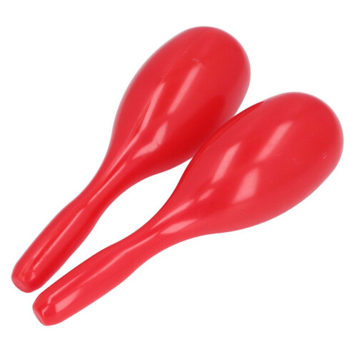 2Pcs Music Maracas Oval Shaped Plastic Hand 1