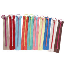 10 bunte Reißverschlüsse, 15 cm lang, Kontrastfarbe