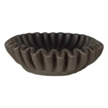 Bol decorativ pentru decorul casei, bol ondulat din rășină lucrat manual, cu margine în formă de frunză de lotus, boluri decorative moderne