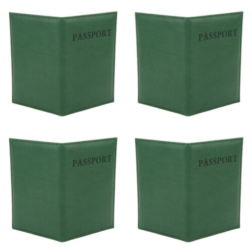 4 Pcs Passport Holder Exquisite Soft Waterproof PU 2