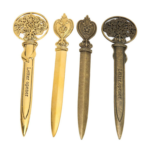 4 Pcs Letter Openers Retro Lightweight Compact