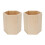 2 portalápices de madera con forma geométrica hexagonal DIY 1