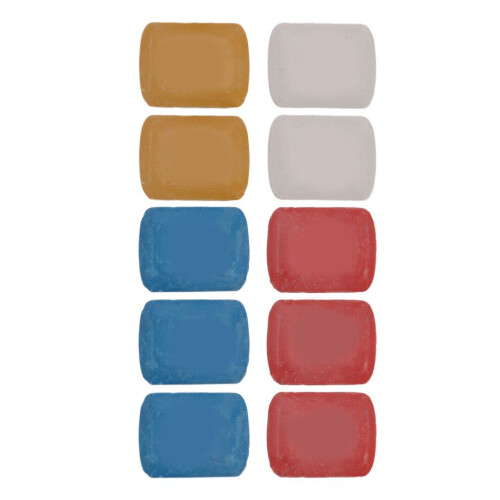 10Pcs Tailors Chalk 4 Colors Wide Application Easy 2