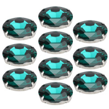 10 stuks opnaaibare strass-kristallen glanzende knopen