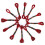 24Pcs CrossStitch Thread Red Embroidery Glossy 4