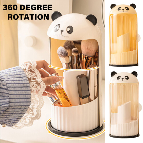 Professional Makeup Brush Storage Holder with Separate-White 1