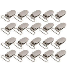 20 STKS Metalen Fopspeen Bretel Clips Jarretel