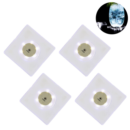 Sparklewave4Pack Επαναφορτιζόμενο Φωτεινό Χαλί, Αντιολισθητικό Αδιάβροχο Ακρυλικό 1