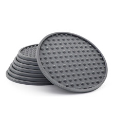 Elegante siliconen onderzetters voor meubelbescherming, hittebestendige antislip onderzetters voor drankjes, gemakkelijk schoon te maken en