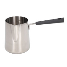 Espressokanne, türkische Kaffeekanne aus Edelstahl mit integriertem Butterschmelzer, hitzebeständiger Kaffeewärmer für Zuhause, Café und Büro