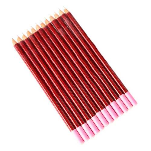 12-pack vita träkolspennor professionella 2