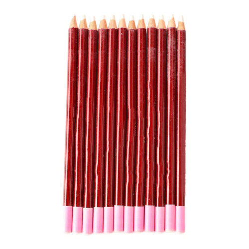 12-pack vita träkolspennor professionella 1