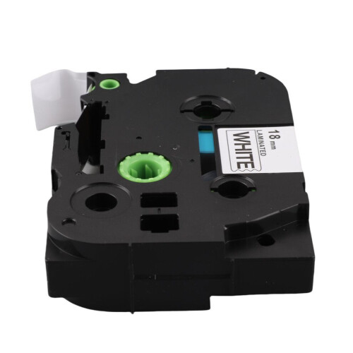 18mm Label Maker Laminated Tape Black On White for 2