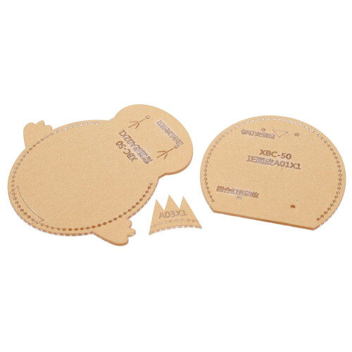 3Pcs Acrylic Template Coin Purse DIY HandMade