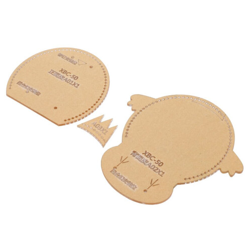 3Pcs Acrylic Template Coin Purse DIY HandMade 2