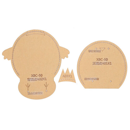 3Pcs Acrylic Template Coin Purse DIY HandMade 1