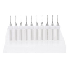 10pcs 0.7mm Tungsten Steel Drill Bit Set